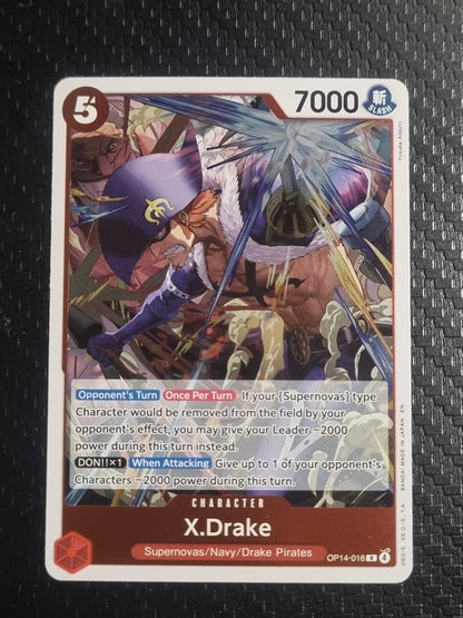 X.Drake Foil R The Azure Sea's Seven OP14-016 NM