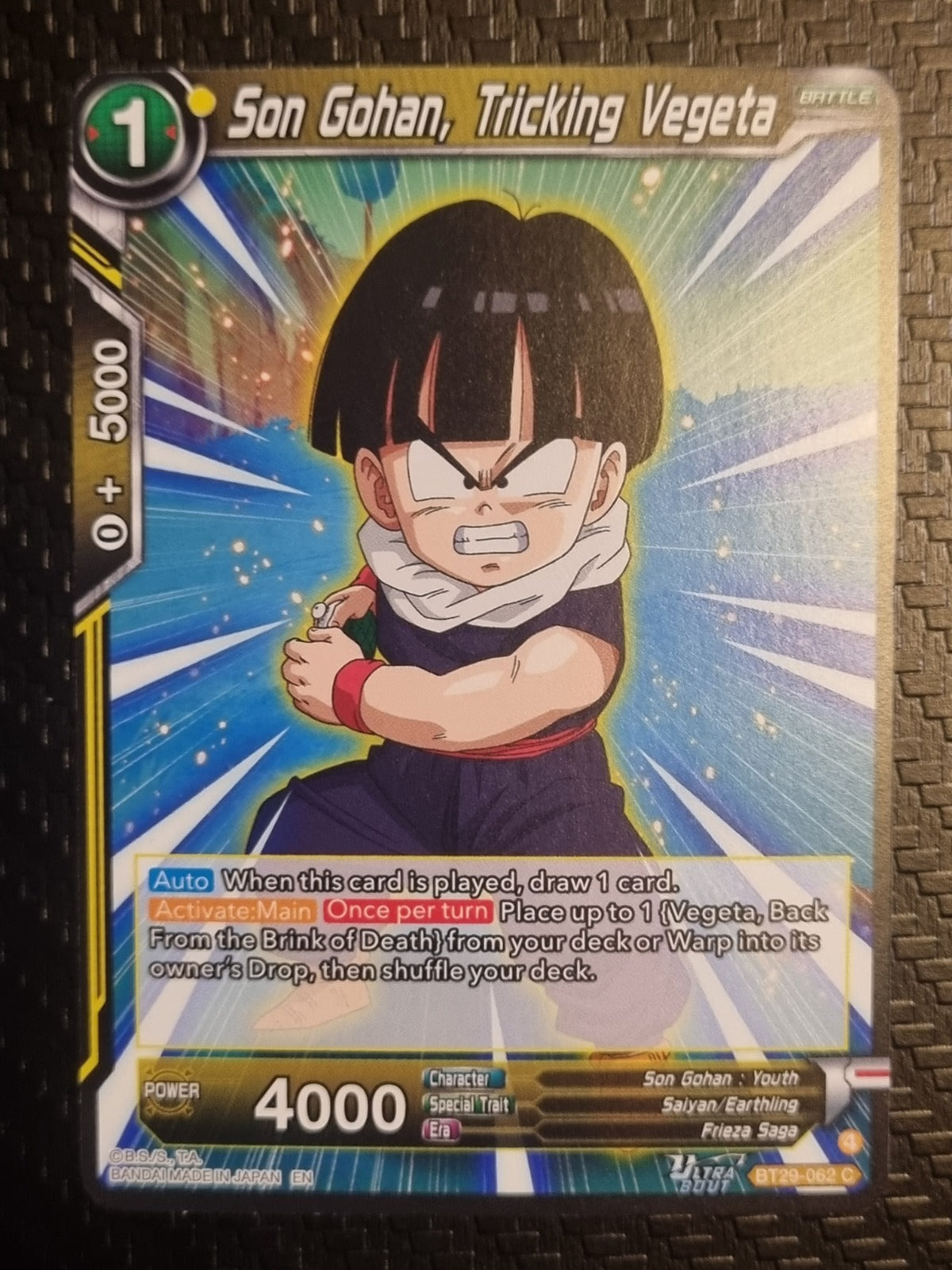 Son Gohan, Tricking Vegeta Common Fearsome Rivals BT29-062 NM