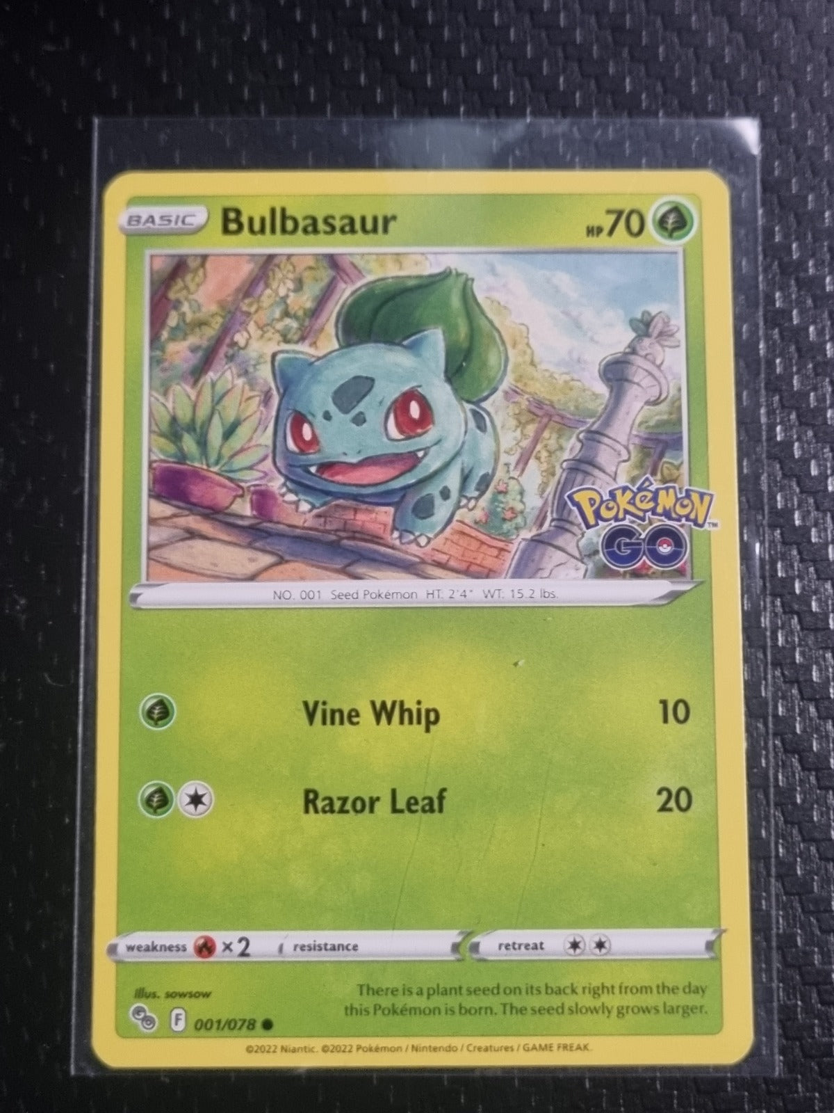 Bulbasaur Common Pokemon GO 001/078 NM