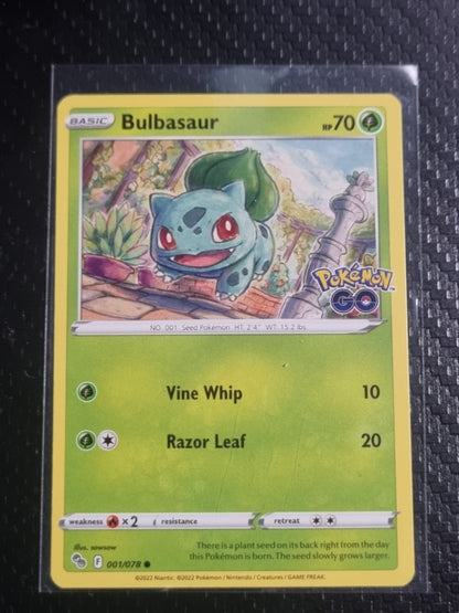 Bulbasaur Common Pokemon GO 001/078 NM